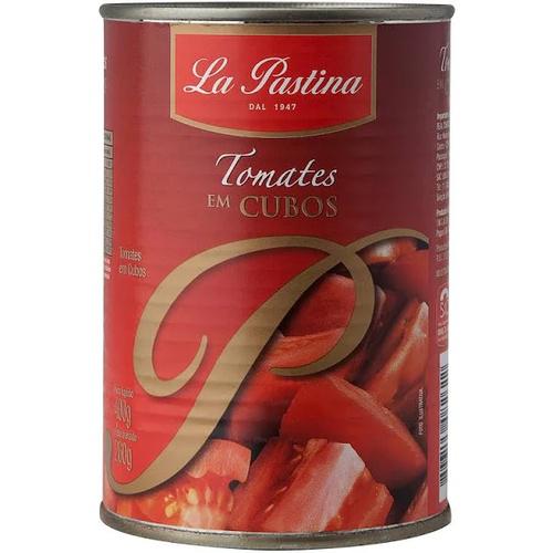 TOMATE PELADO CUBOS LA PASTINA 400GR