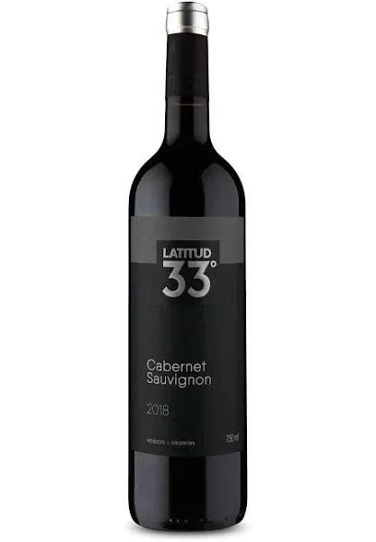 VINHO LATITUD 33 CABERNET SAUVIGNON TINTO 750ML