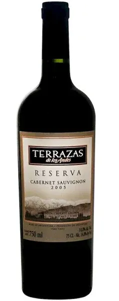 VINHO TERRAZAS RESERVA CABERNET SAUVIGNON TINTO 750ML
