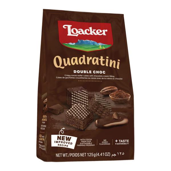 WAFER CHOCOLATE QUADRATINI LOACKER 125G