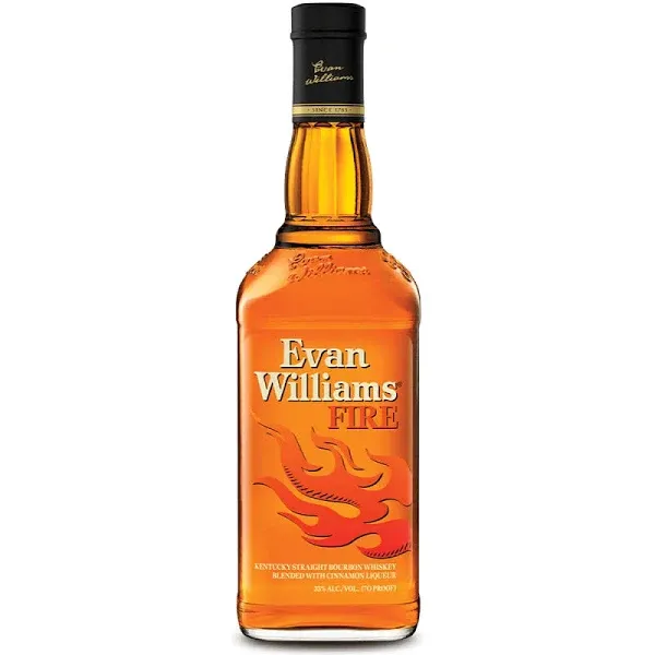 WHISKY BOURBON EVAN WILLIAMS FIRE CINNAMON 750ML