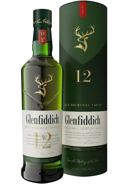 WHISKY SINGLE MALT GLENFIDDICH 12A 750ML