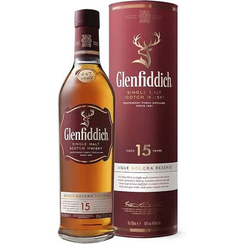 WHISKY SINGLE MALT GLENFIDDICH 15A 750ML