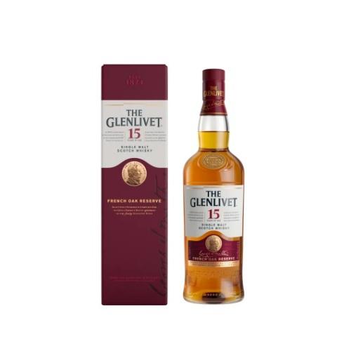 WHISKY SINGLE MALT GLENLIVET 15A 750ML