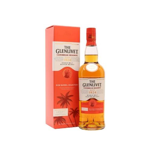 WHISKY SINGLE MALT GLENLIVET CARIBBEAN RESERVE 750ML