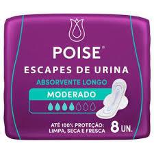 ABS POISE C/8 ESCAPES URINA LONGO C/ABAS