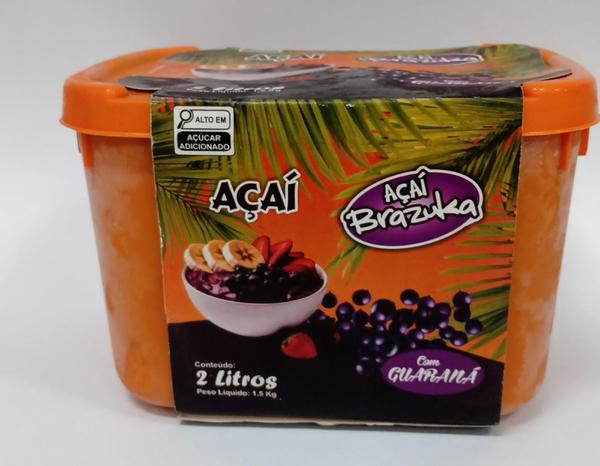 ACAI BRAZUKA 2LT C/ XAROPE GUARANA
