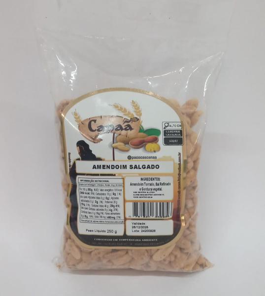 AMENDOIM CANAA 250G TORRADO SALGADO