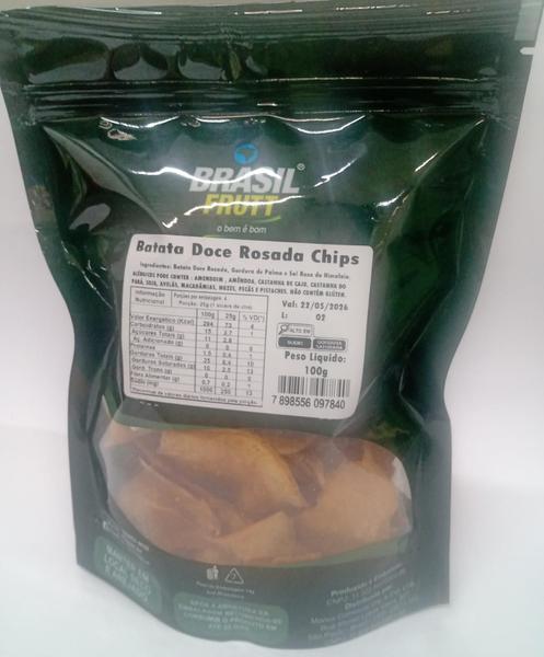 BATATA DOCE ROSADA CHIPS 100G  BRASIL FRUTT