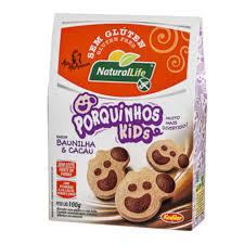 BISC NATURALLIFE 100G PORQUINHO KIDS BAUNILHA