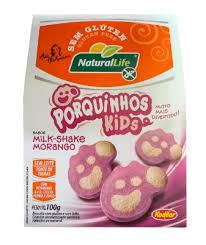 BISC NATURALLIFE 100G PORQUINHO KIDS MORANGO
