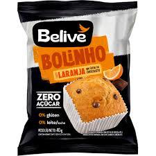 BOLINHO BELIVE 40G LAR/CHOC ZERO