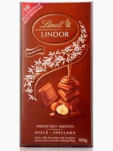 CHOC LINDT 100G CLASSIC AO LEITE C/ AVELA