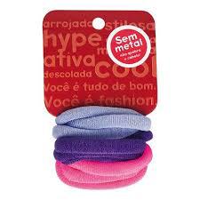 ELASTICOS P/ CABELO COLORS S/ METAL RICCA