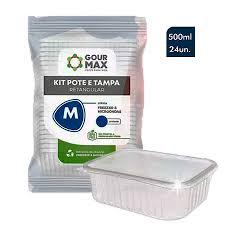 EMB RETANGULAR 500ML M GOUR MAX C/24