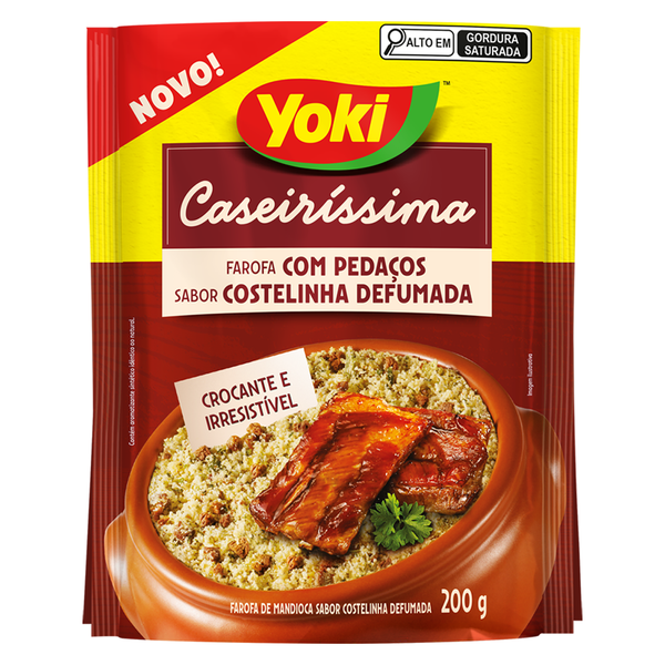 FAROFA YOKI 200G COSTELINHA DEFUMADA