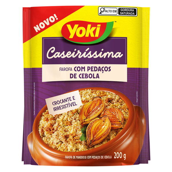 FAROFA YOKI 200G PEDACOS CEBOLA