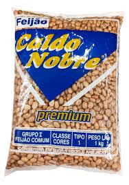 FEIJAO CARIOCA CALDO NOBRE 1KG PREMIUM