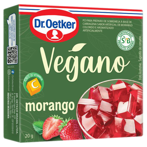 GELAT DR OETKER 20G VEGANO MORANGO