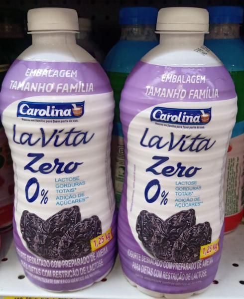 IOGURTE CAROLINA LA VITA 1.250LT ZERO AMEIXA