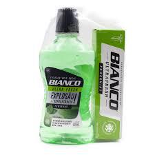 KIT ANTISEP BUC BIANCO 500ML+CR DENT 70G