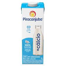 LEITE PIRACANJUBA 1LT +CALCIO DESNATADO