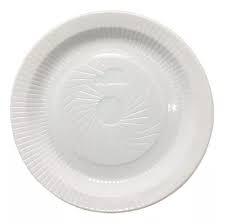 PRATO CHURRASCO 26CM RASO C/10