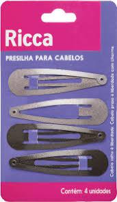 PRESILHA P/ CABELO RICCA TIC TAC C/4