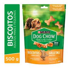 RACAO DOG CHOW 500G BISC FGO MINI PEQ
