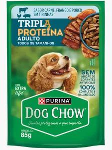 RACAO DOG CHOW 85G ADULTO TRIPLA PROTEINA