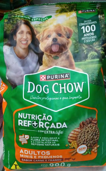RACAO DOG CHOW 900G ADULTOS MINI PEQ CARNE/FRANGO