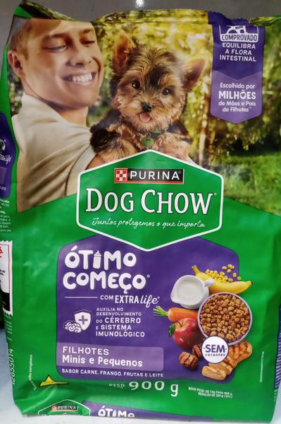 RACAO DOG CHOW 900G FILHOTE MINI CAR/FR/ARROZ