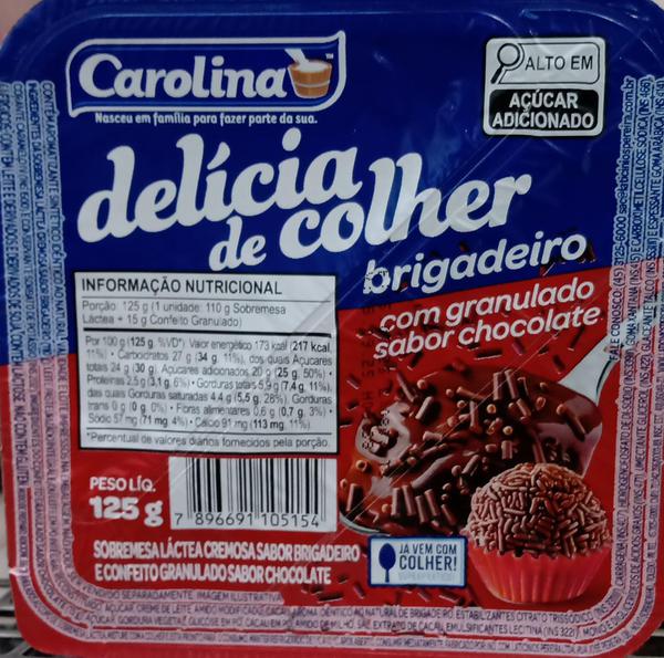 SOBR CAROLINA 125G BRIGADEIRO