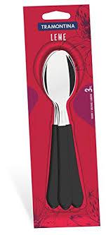 TALHER TRAMONTINA C/3 COLHER PRETO