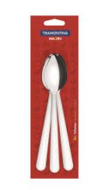 TALHER TRAMONTINA MALIBU INOX C/3 COLHER MESA