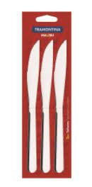 TALHER TRAMONTINA MALIBU INOX C/3 FACA