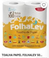 TOALHA PAP FOLHALEV C/2 BR C/100