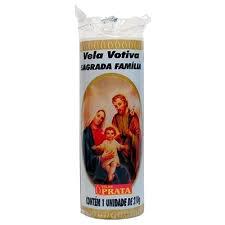 VELA PRATA VOTIVA SAGRADA FAMILIA