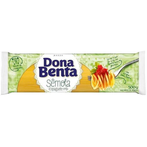 MASSA SEMOLA D BENTA 500GR ESPAGUETE REF63