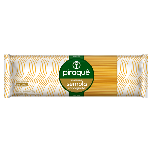 MASSA SEMOLA PIRAQUE 750G ESPAGUETE