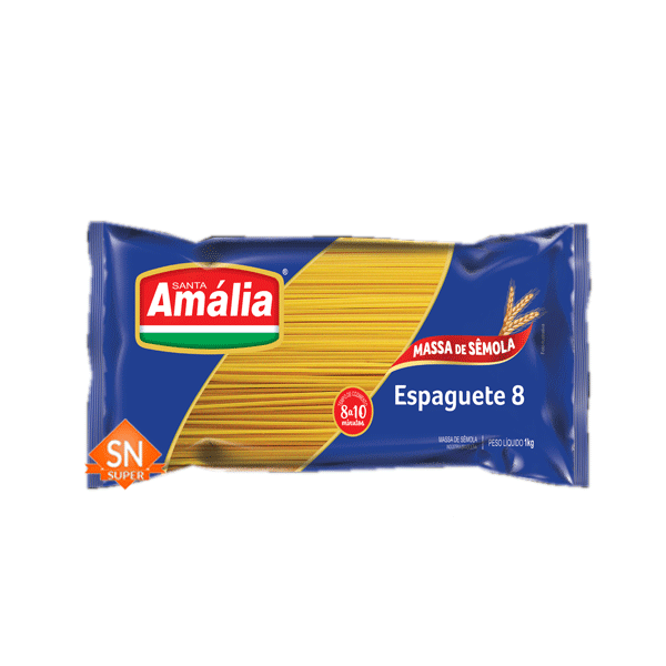 MASSA SEMOLA STA AMALIA 1KG ESPAGUETE N8 REF4300150043