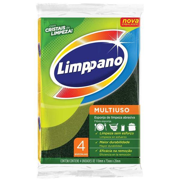 ESPONJA LÇ LIMPPANO C/4 MULTIUSO L4P3