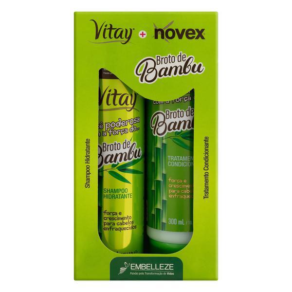 KIT SH*COND NOVEX 300ML BROTO BAMBU VITAY