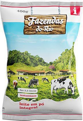 LEITE PO FAZENDAS DO RIO SC 400GR INTEGRAL REF0054