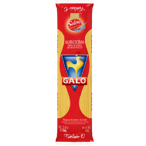 MASSA GALO 500GR FIDELINHO 10