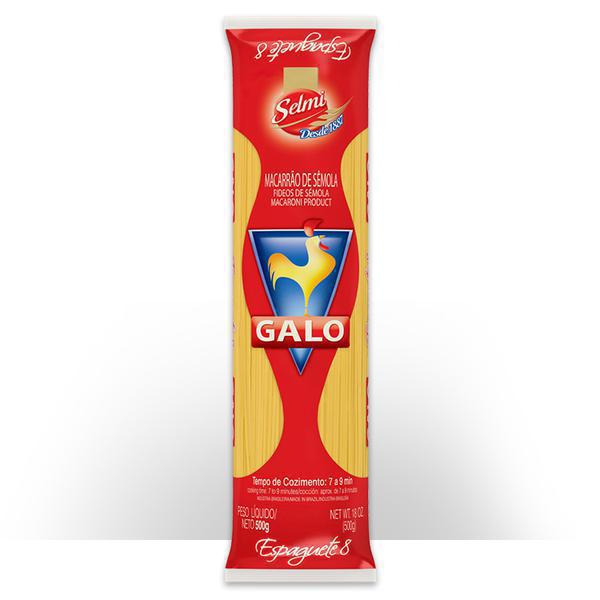 MASSA SEMOLA GALO 500GR ESPAGUETE 8 REF0062606