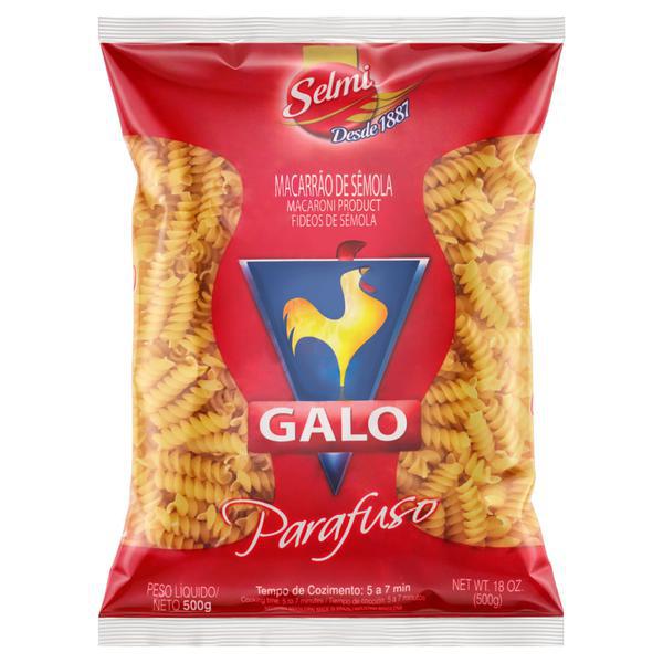 MASSA SEMOLA GALO 500GR PARAFUSO REF0061605
