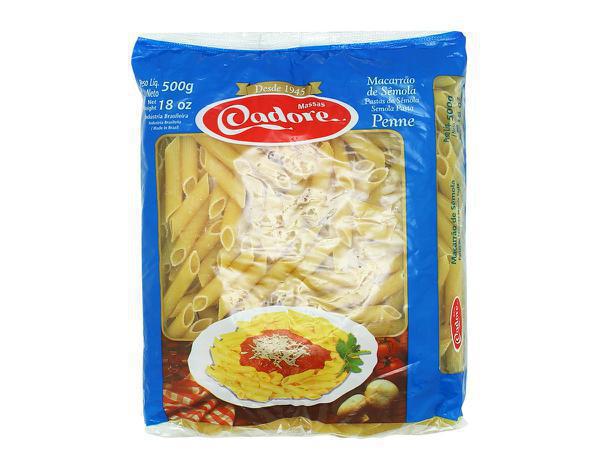 MASSA SEMOLA CADORE 500GR PENNE REF209