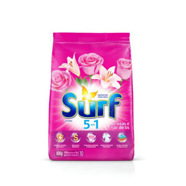 DETERG PO SURF SC 800G ROSAS/FLOR LIS