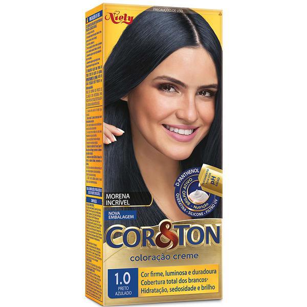 TINT CORETON 125GR 01.0 PRETO AZULADO